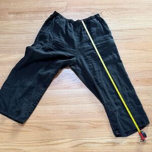 Flax Women’s Black Linen Pants